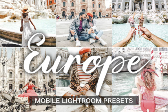 Download 15 Lightroom Mobile Presets EUROPE - Premium Bundle